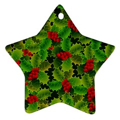 Illustration Christmas Xmas Background Ornament (star) by Wegoenart