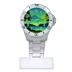 Green Landscape Illustration Nature Plastic Nurses Watch by Wegoenart