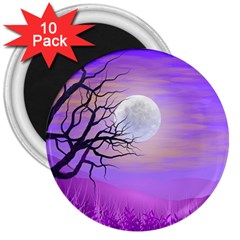 Abstract Nature Landscape Illustration Sky Clouds 3  Magnets (10 Pack)  by Wegoenart