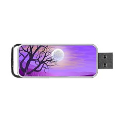 Abstract Nature Landscape Illustration Sky Clouds Portable Usb Flash (one Side) by Wegoenart