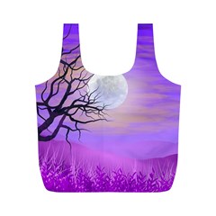 Abstract Nature Landscape Illustration Sky Clouds Full Print Recycle Bag (m) by Wegoenart