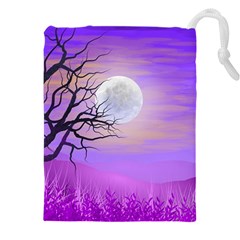 Abstract Nature Landscape Illustration Sky Clouds Drawstring Pouch (5xl) by Wegoenart