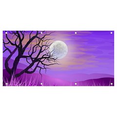 Abstract Nature Landscape Illustration Sky Clouds Banner And Sign 8  X 4  by Wegoenart