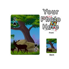 Nature Background Illustration Landscape Playing Cards 54 Designs (mini) by Wegoenart