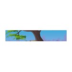 Nature Background Illustration Landscape Flano Scarf (Mini) Front