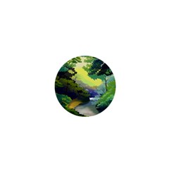 Landscape Illustration Nature Painting 1  Mini Magnets by Wegoenart