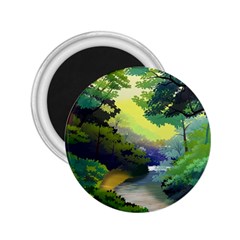 Landscape Illustration Nature Painting 2 25  Magnets by Wegoenart