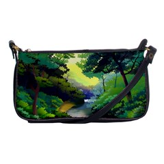 Landscape Illustration Nature Painting Shoulder Clutch Bag