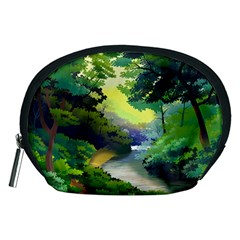 Landscape Illustration Nature Painting Accessory Pouch (medium)