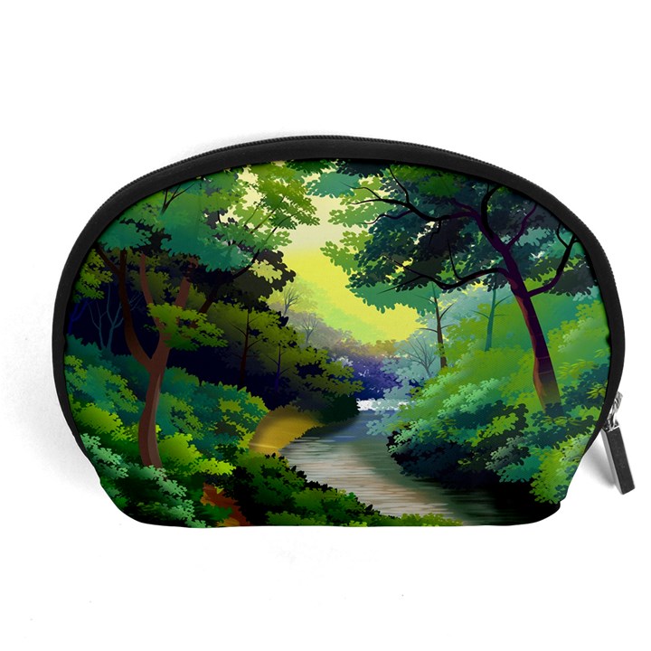 Landscape Illustration Nature Painting Accessory Pouch (Large)