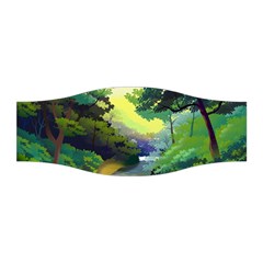 Landscape Illustration Nature Painting Stretchable Headband by Wegoenart