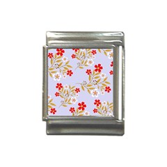 Illustration Pattern Flower Floral Italian Charm (13mm) by Wegoenart