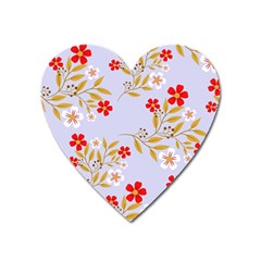 Illustration Pattern Flower Floral Heart Magnet