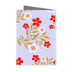 Illustration Pattern Flower Floral Mini Greeting Cards (pkg Of 8) by Wegoenart