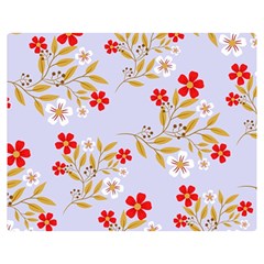 Illustration Pattern Flower Floral Double Sided Flano Blanket (medium)  by Wegoenart