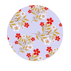 Illustration Pattern Flower Floral Mini Round Pill Box (pack Of 5) by Wegoenart