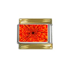 Red Orange Illustration Background Abstract Gold Trim Italian Charm (9mm) by Wegoenart