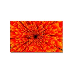 Red Orange Illustration Background Abstract Sticker (rectangular)