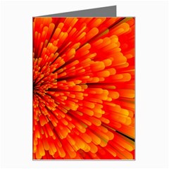 Red Orange Illustration Background Abstract Greeting Card by Wegoenart