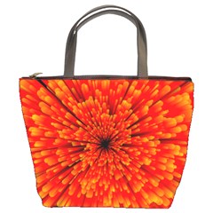 Red Orange Illustration Background Abstract Bucket Bag by Wegoenart