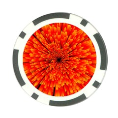 Red Orange Illustration Background Abstract Poker Chip Card Guard (10 Pack) by Wegoenart