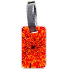 Red Orange Illustration Background Abstract Luggage Tag (two Sides) by Wegoenart