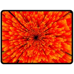 Red Orange Illustration Background Abstract Double Sided Fleece Blanket (large)  by Wegoenart