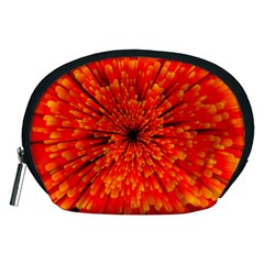 Red Orange Illustration Background Abstract Accessory Pouch (medium)