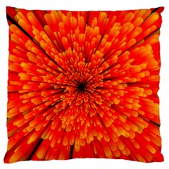 Red Orange Illustration Background Abstract Large Flano Cushion Case (two Sides) by Wegoenart