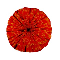 Red Orange Illustration Background Abstract Standard 15  Premium Flano Round Cushions by Wegoenart