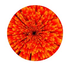 Red Orange Illustration Background Abstract Mini Round Pill Box by Wegoenart