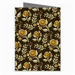 Background Flower Ornamental Art Greeting Cards (Pkg of 8) Right