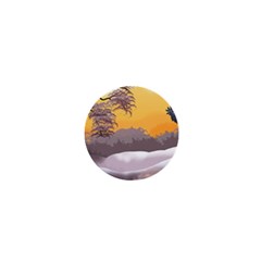 Illustration Background Landscape 1  Mini Magnets by Wegoenart