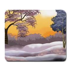 Illustration Background Landscape Large Mousepad by Wegoenart