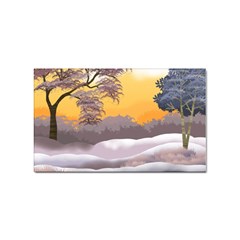 Illustration Background Landscape Sticker (rectangular)