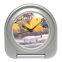 Illustration Background Landscape Travel Alarm Clock