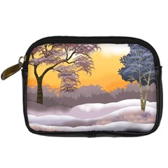 Illustration Background Landscape Digital Camera Leather Case by Wegoenart