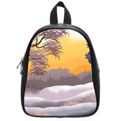 Illustration Background Landscape School Bag (small) by Wegoenart