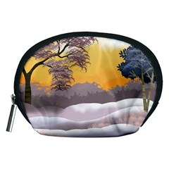 Illustration Background Landscape Accessory Pouch (medium) by Wegoenart