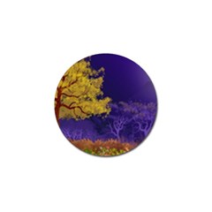 Landscape Illustration Night Light Golf Ball Marker by Wegoenart