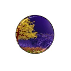 Landscape Illustration Night Light Hat Clip Ball Marker by Wegoenart