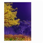 Landscape Illustration Night Light Large Garden Flag (Two Sides) Back