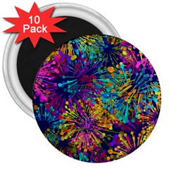 Illustration Graphics Design Art 3  Magnets (10 Pack)  by Wegoenart