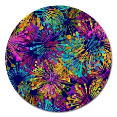 Illustration Graphics Design Art Magnet 5  (round) by Wegoenart