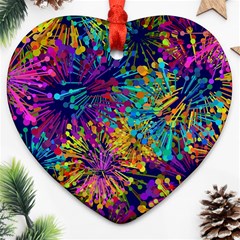 Illustration Graphics Design Art Heart Ornament (two Sides) by Wegoenart