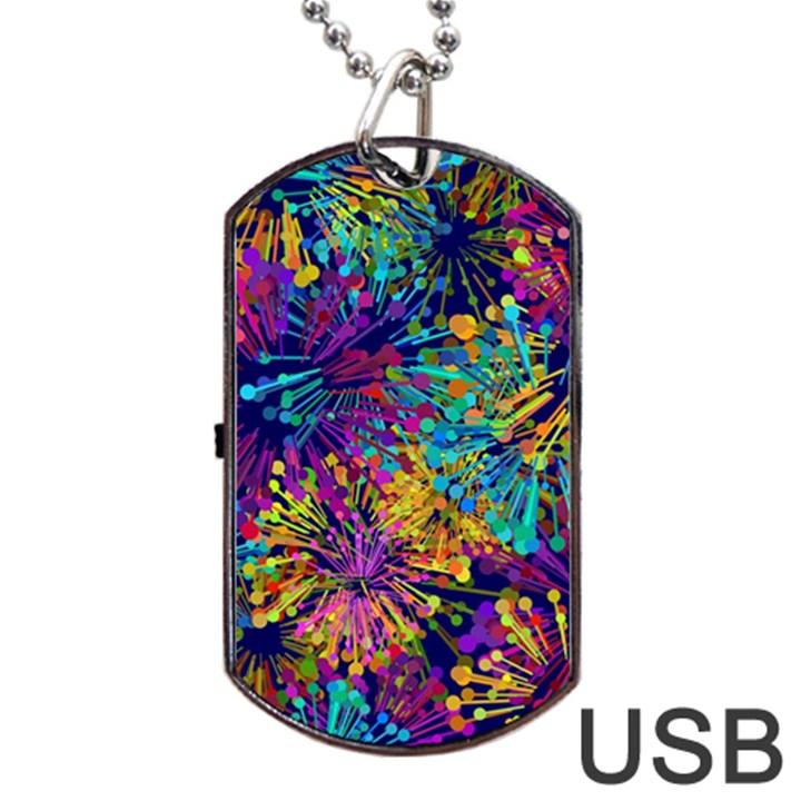 Illustration Graphics Design Art Dog Tag USB Flash (Two Sides)