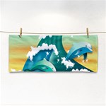 Dolphin Seagull Sea Ocean Wave Hand Towel Front