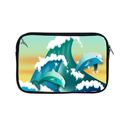 Dolphin Seagull Sea Ocean Wave Apple Macbook Pro 13  Zipper Case by Wegoenart