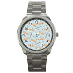 Medicine Items Sport Metal Watch Front