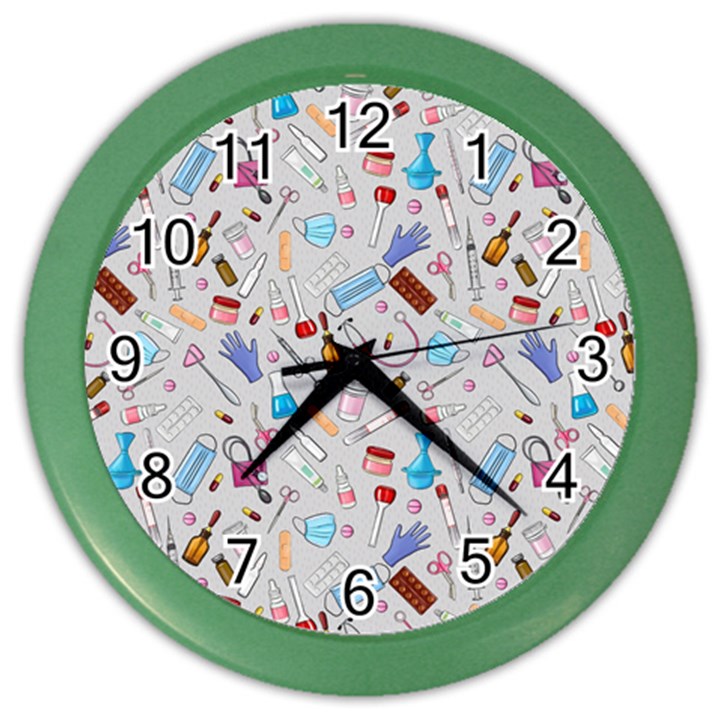 Medical Devices Color Wall Clock